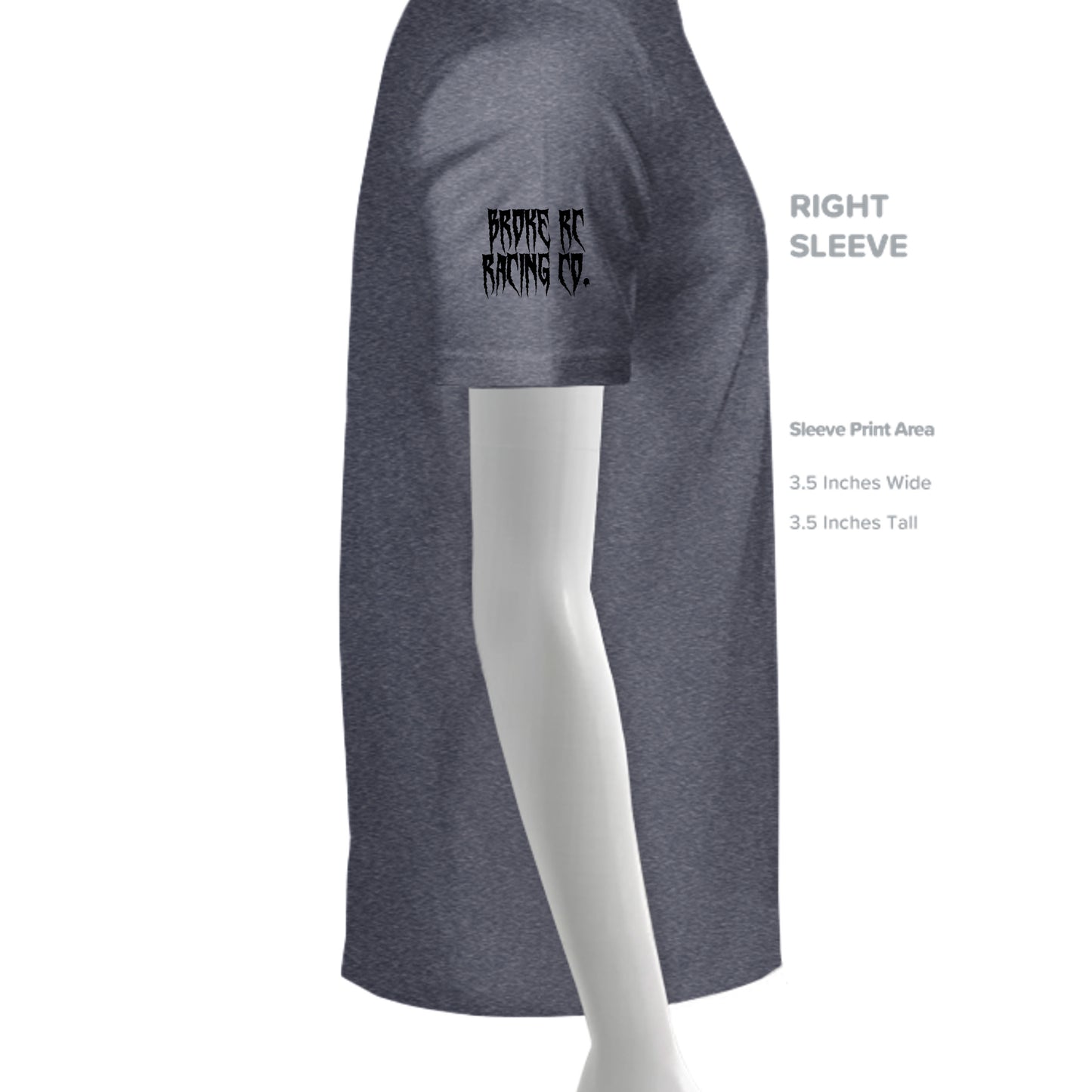 HEATHER NAVY - G200 - SLEEVE_RIGHT