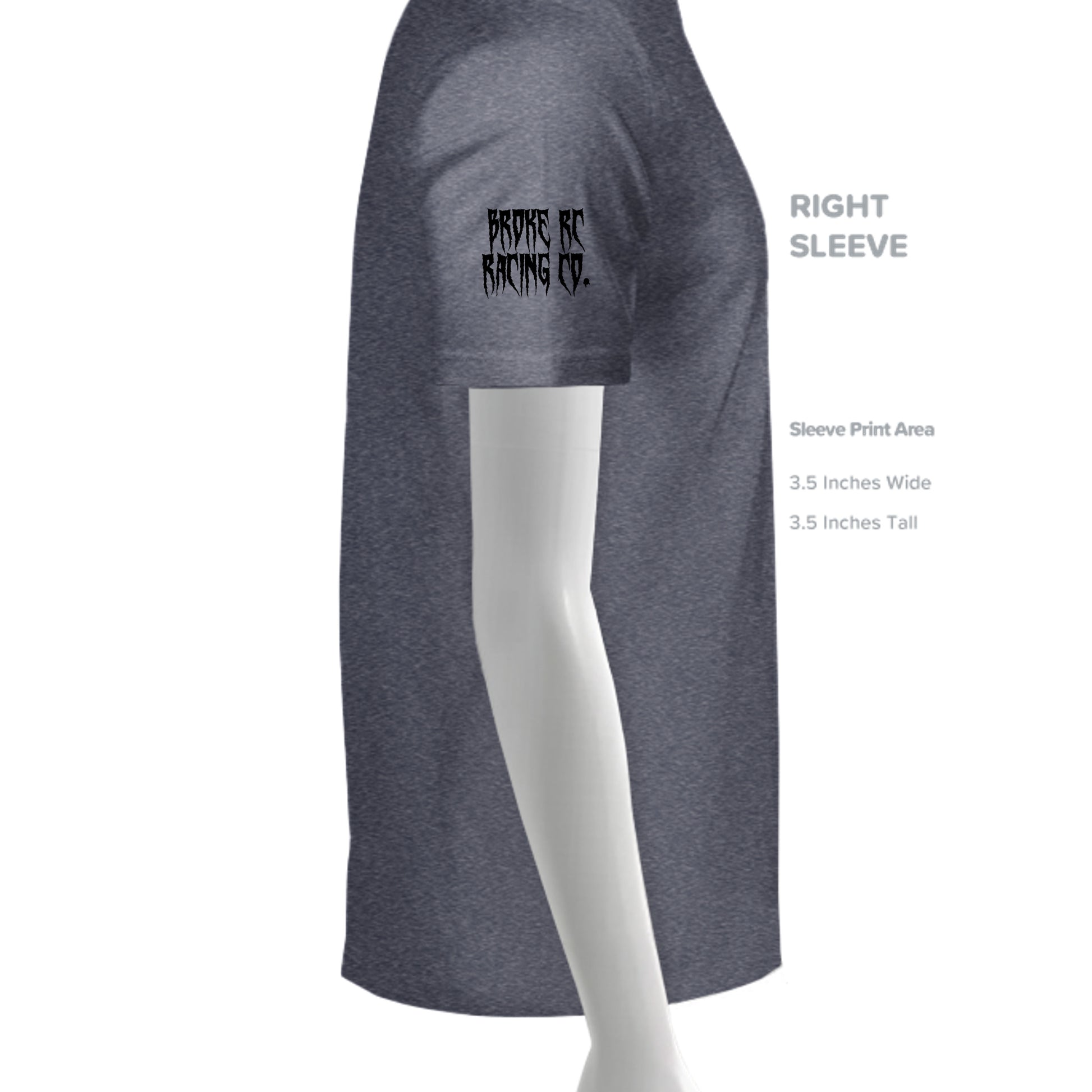 HEATHER NAVY - G200 - SLEEVE_RIGHT