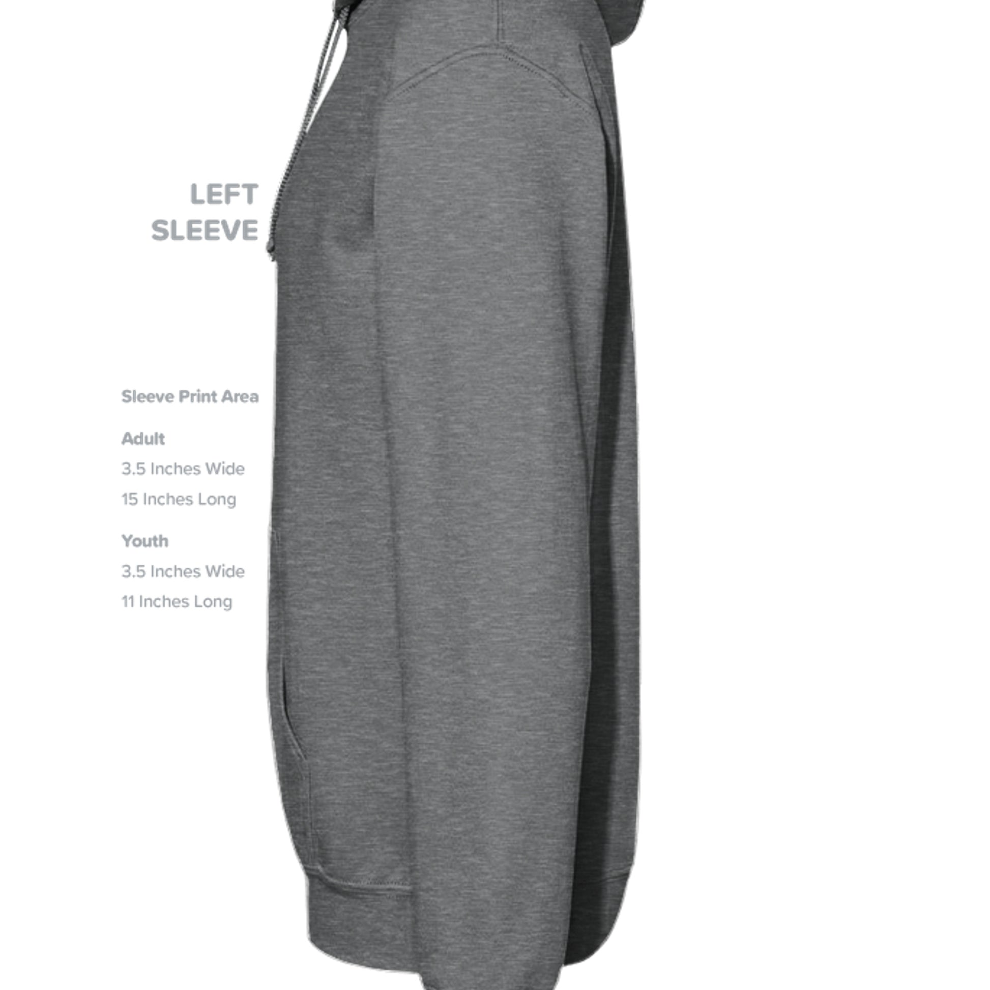 Fan Charcoal Heather - G185B - SLEEVE_LEFT