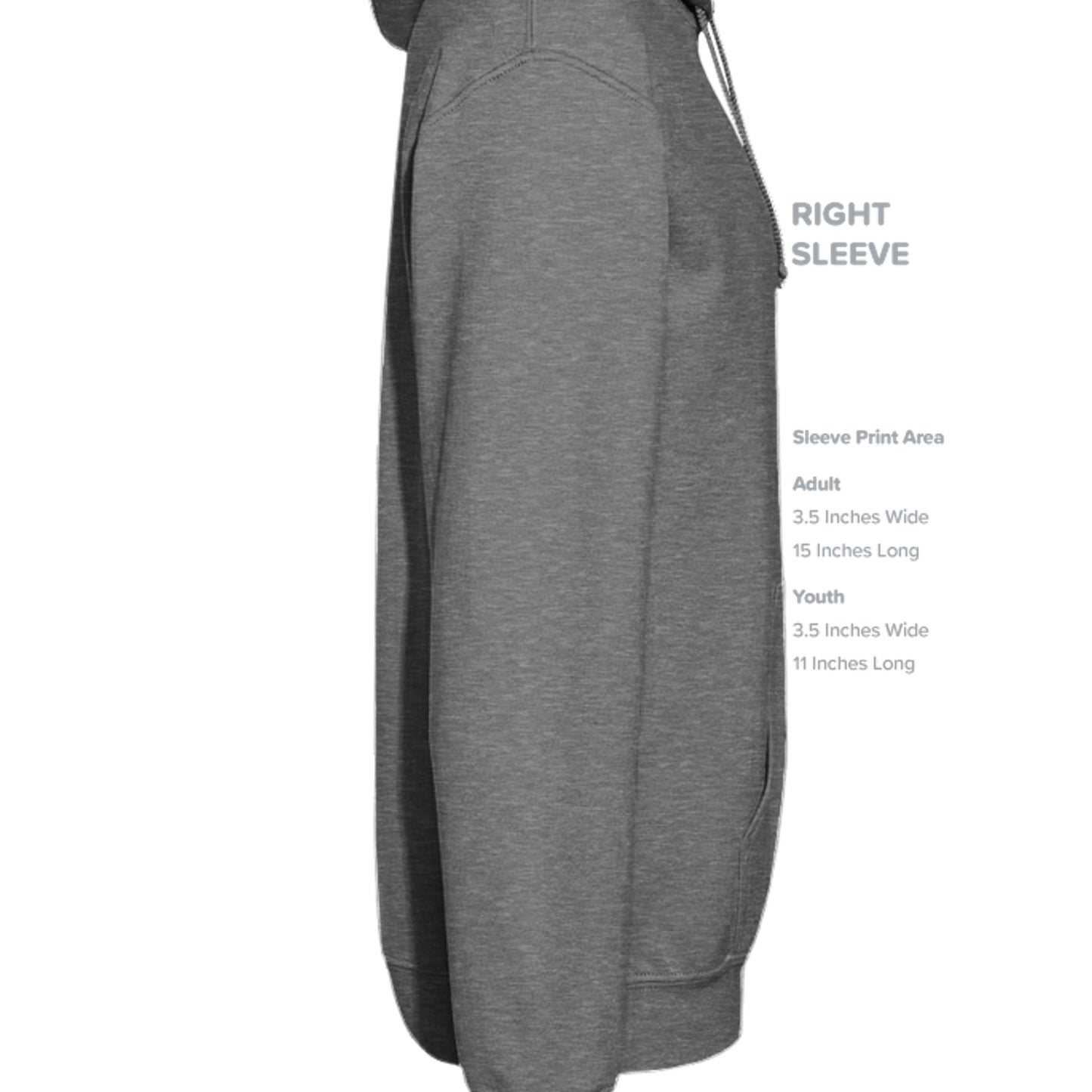 Fan Charcoal Heather - G185B - SLEEVE_RIGHT