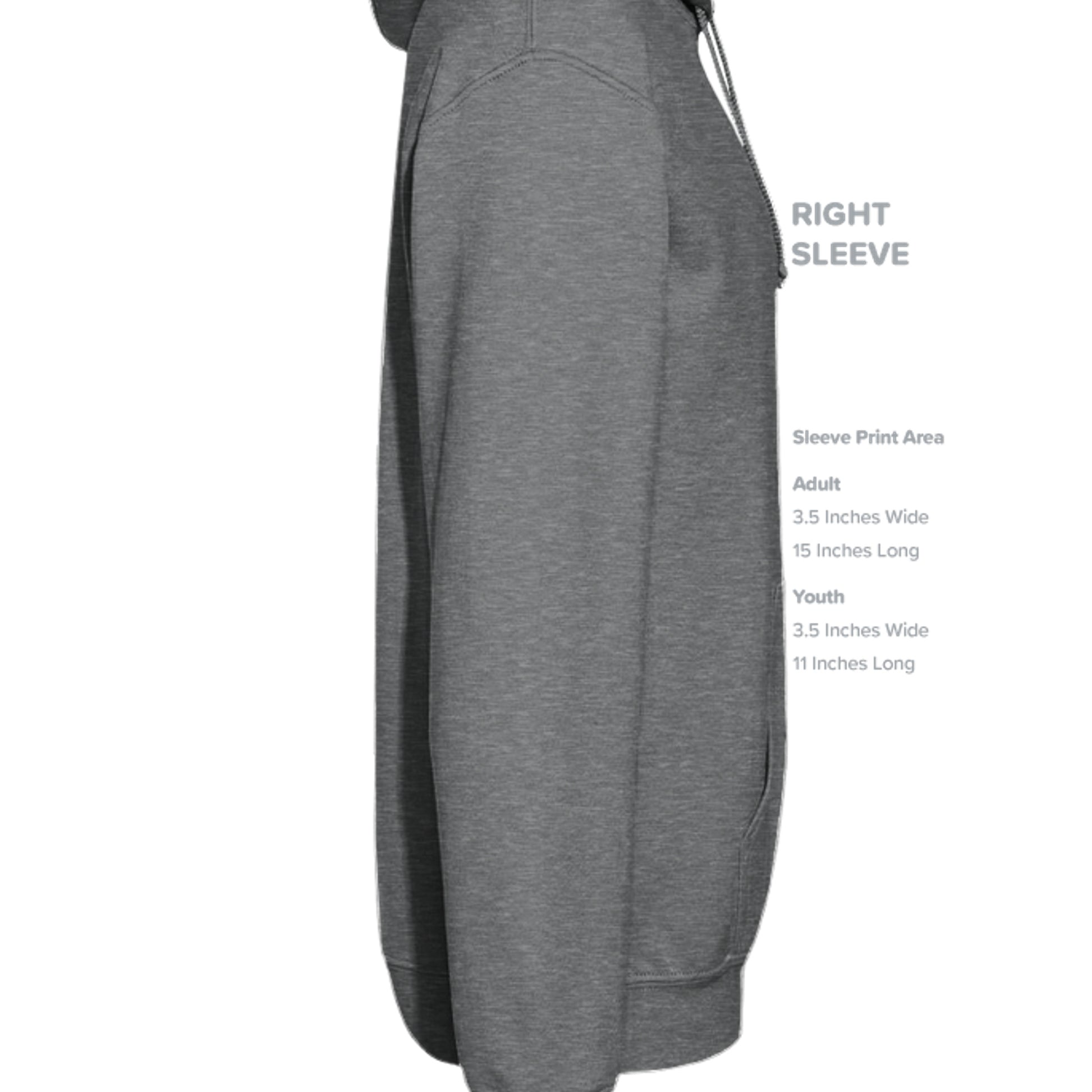 Fan Charcoal Heather - G185B - SLEEVE_RIGHT