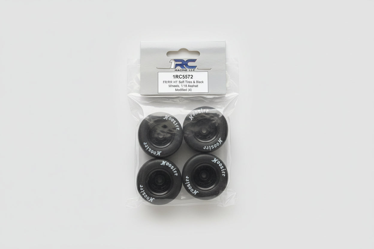 Fr/Rr ht soft tires & blk wheels 5572