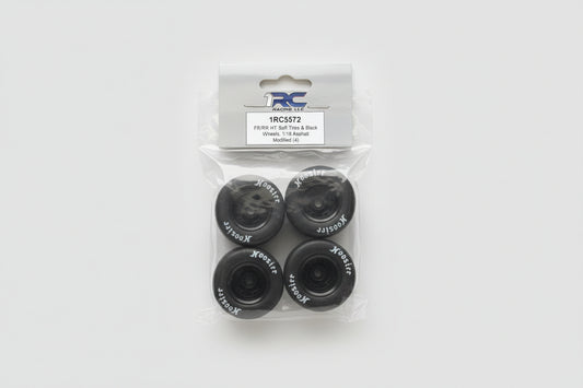 Fr/Rr ht soft tires & blk wheels 5572