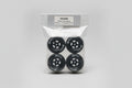 Fr/Rr tires & black wheels 5560