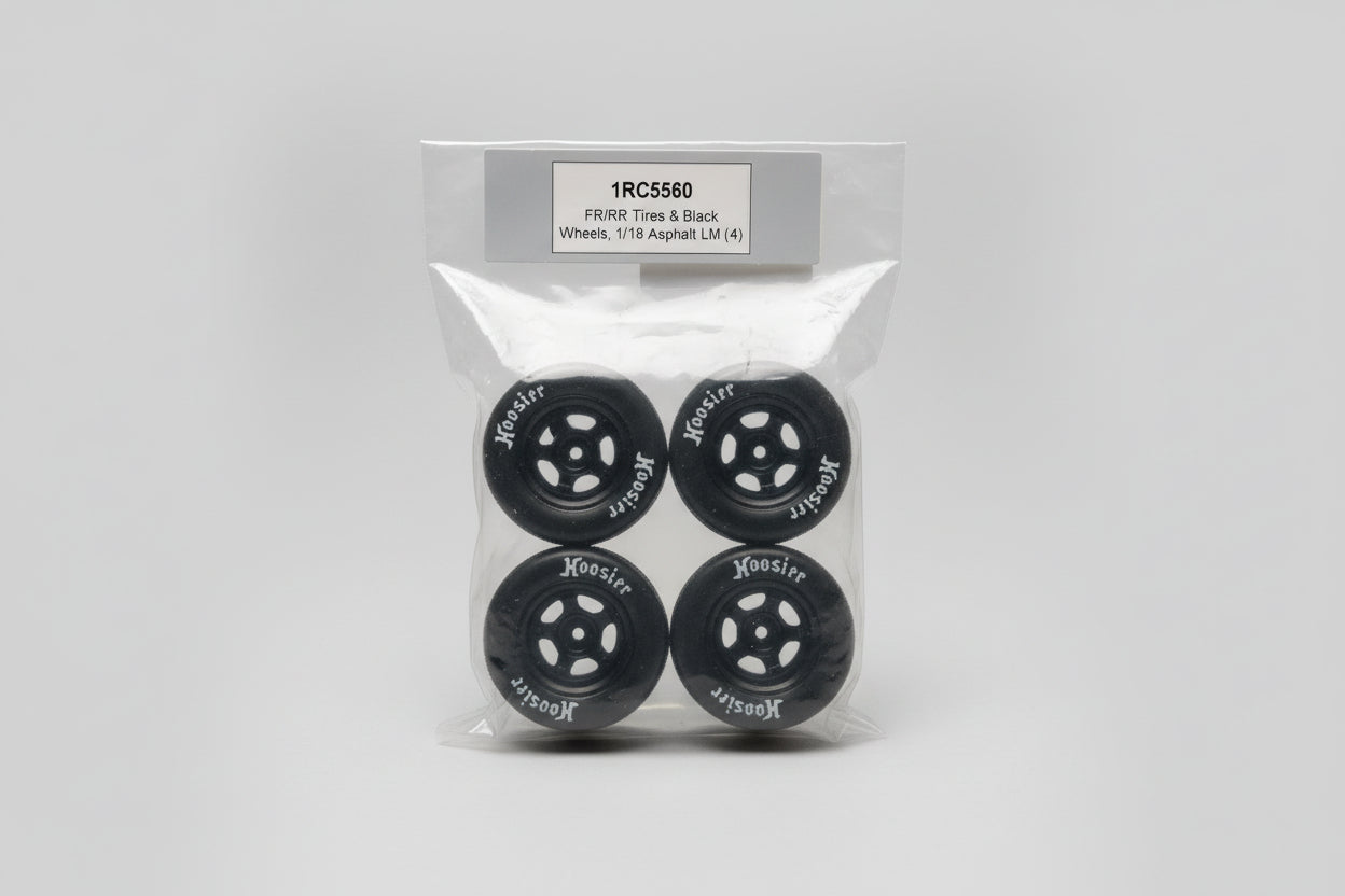 Fr/Rr tires & black wheels 5560