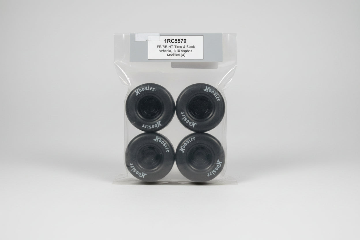 Fr/Rr ht tires & black wheels 5570