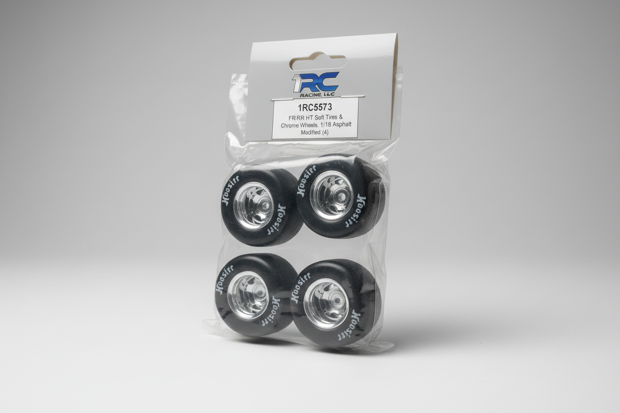 Fr/Rr ht soft tires & chrome  wheels 5573