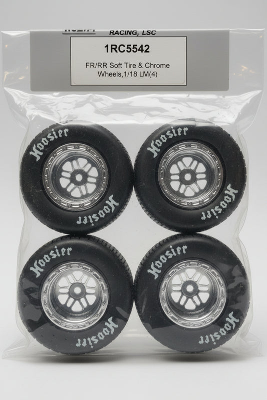 Fr/Rr soft tires & chrome wheels 5542