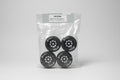 Fr/Rr soft tires & black wheels 5546