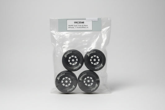 Fr/Rr soft tires & black wheels 5546