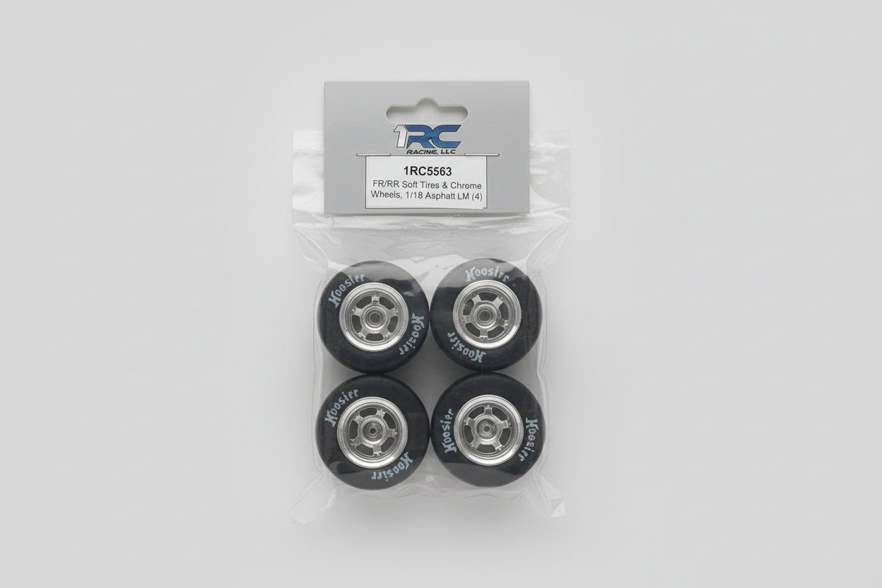 Fr/Rr soft tires & chrome wheels 5563