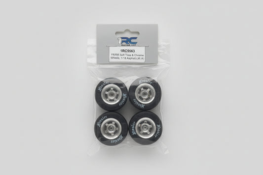 Fr/Rr soft tires & chrome wheels 5563