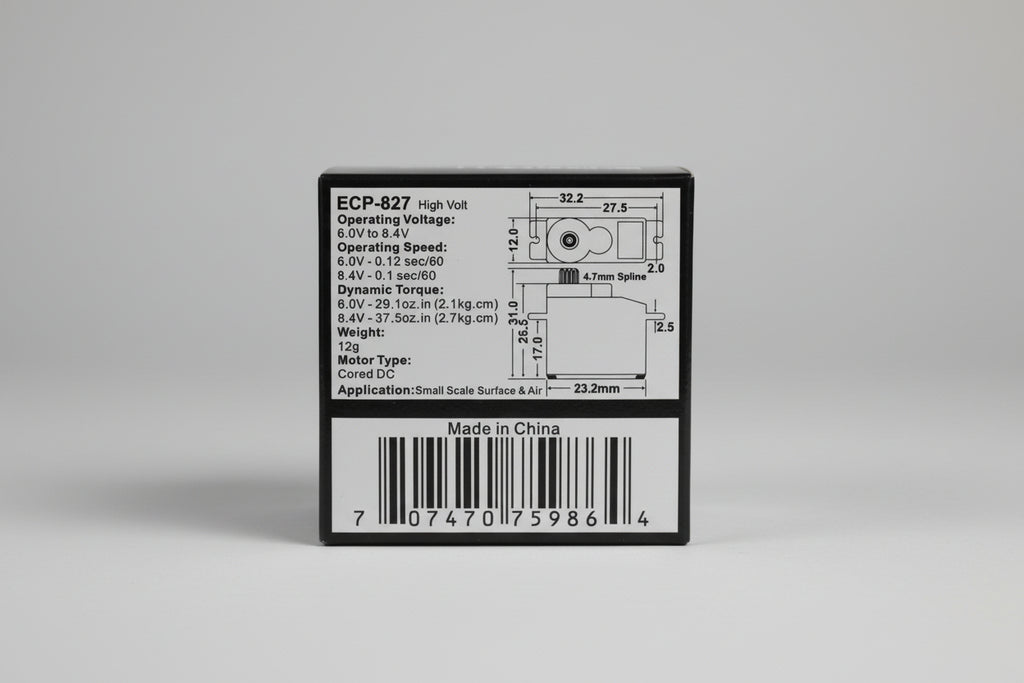 Micro servo 12g/2.7kg.cm 6.0-8.4v
