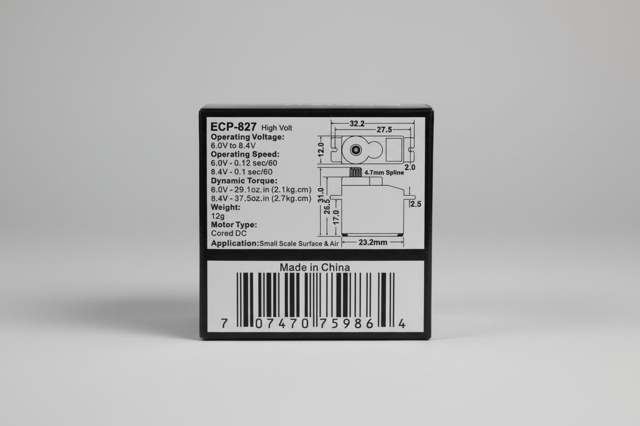 Micro servo 12g/2.7kg.cm 6.0-8.4v