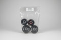 Fr /Rr tires & wheels black 3342