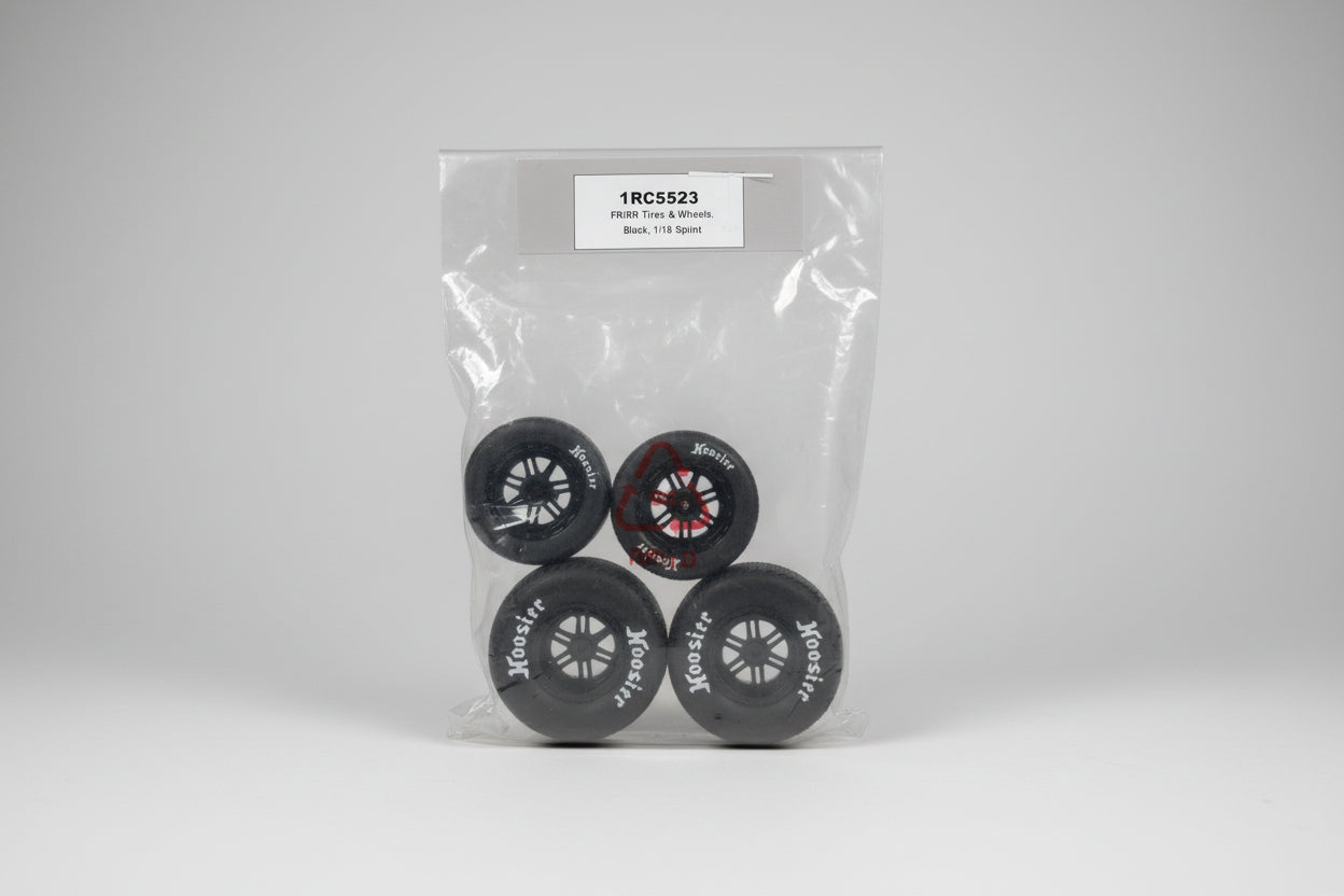 Fr /Rr tires & wheels black 3342