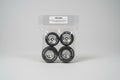 Fr/Rr soft tires & chrome wheels 5583