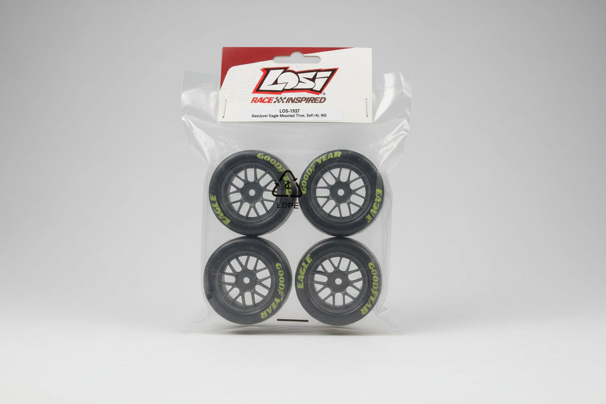 Tires mounted Goodyear soft ng