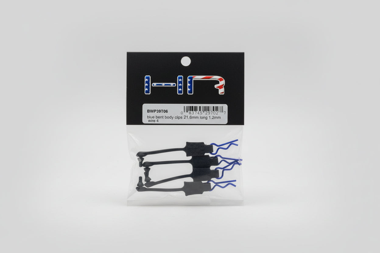 Body bent clip retainers