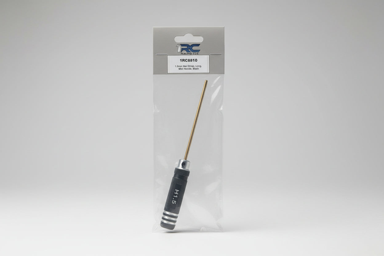 1.5mm hex driver long mini handle blk 8810