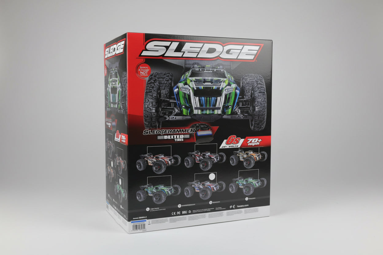 1/8 Sledge 4wd belted blue