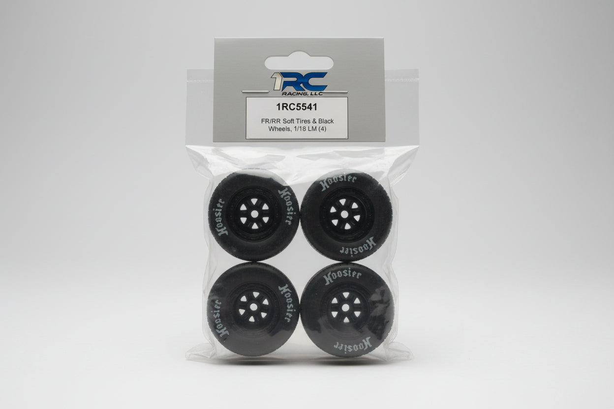 Fr/Rr soft tires & blk wheels 5541