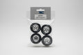 Fr/Rr tires & chrome wheels
