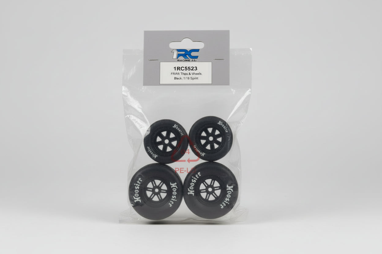 Fr/Rr tires & wheels black 5523